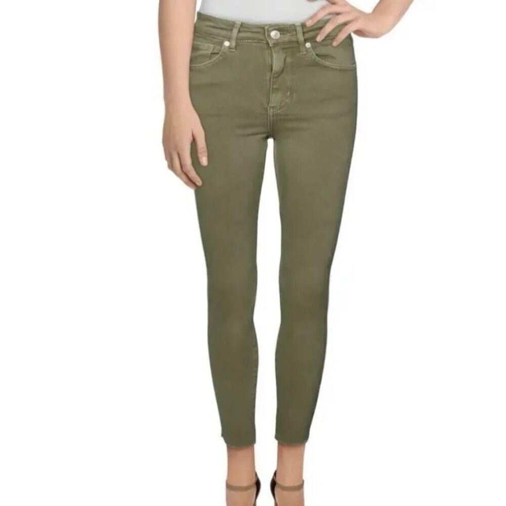 Free people green skinny jeans size 27